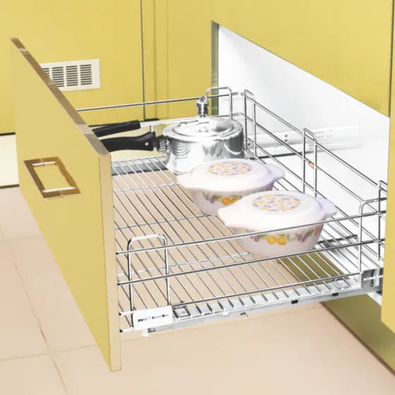 Stainless steel grain trolley baskets